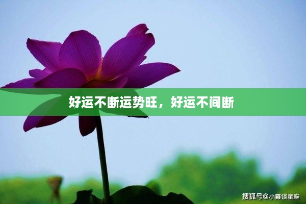 好运不断运势旺，好运不间断 
