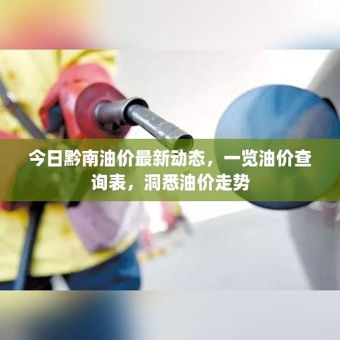今日黔南油价最新动态，一览油价查询表，洞悉油价走势