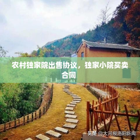 农村独家院出售协议，独家小院买卖合同 
