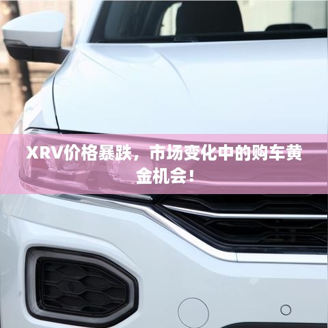 XRV价格暴跌，市场变化中的购车黄金机会！