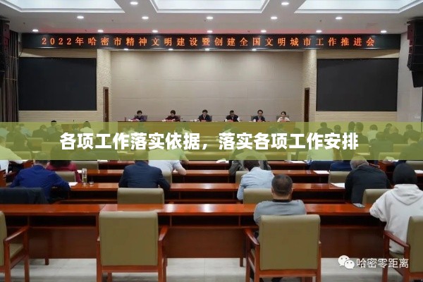 各项工作落实依据，落实各项工作安排 