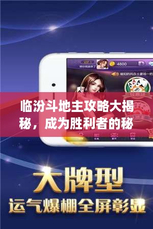 临汾斗地主攻略大揭秘，成为胜利者的秘诀！