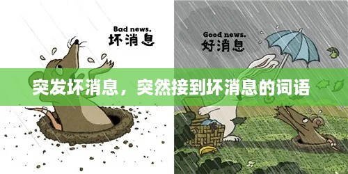 突发坏消息，突然接到坏消息的词语 