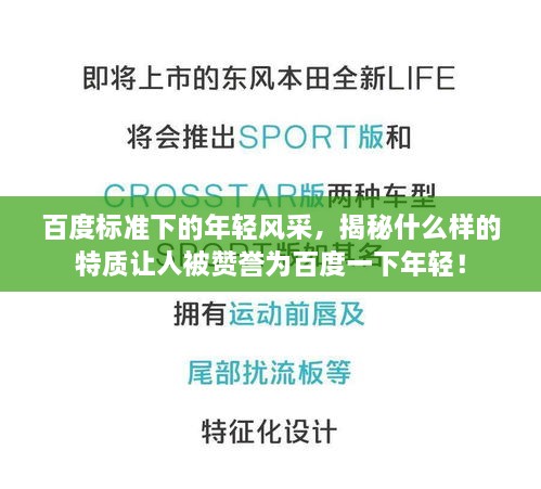 百度标准下的年轻风采，揭秘什么样的特质让人被赞誉为百度一下年轻！